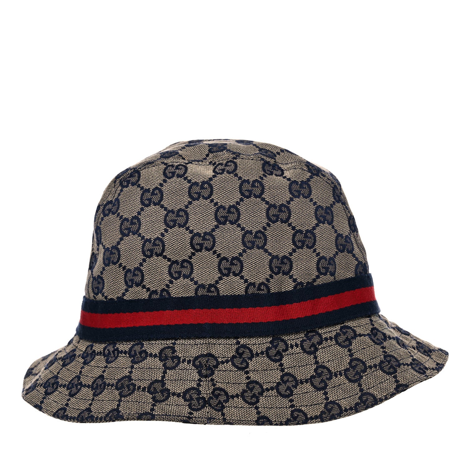 Gucci Monogram Web Bucket Hat S Blue 4 of 13