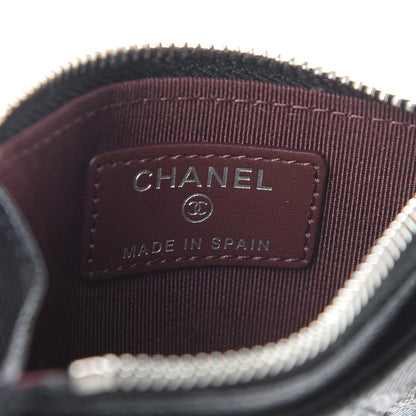 Chanel Caviar Quilted CC Zip Card Holder Black 6 of 8