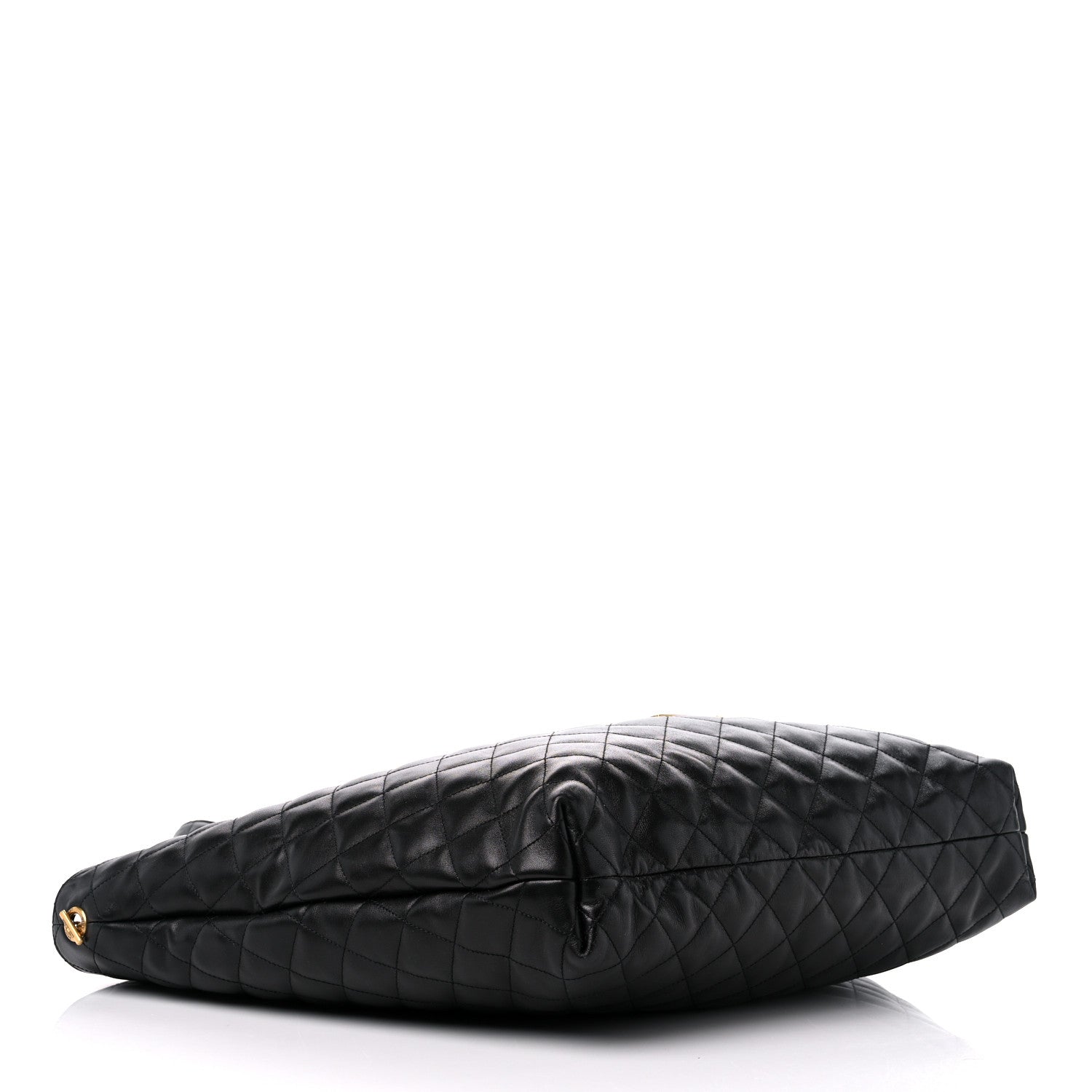 Saint Laurent Lambskin Quilted Maxi Icare Shopping Tote Black 4 of 10