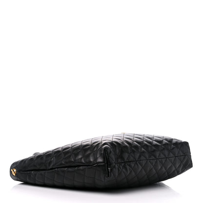 Saint Laurent Lambskin Quilted Maxi Icare Shopping Tote Black 4 of 10