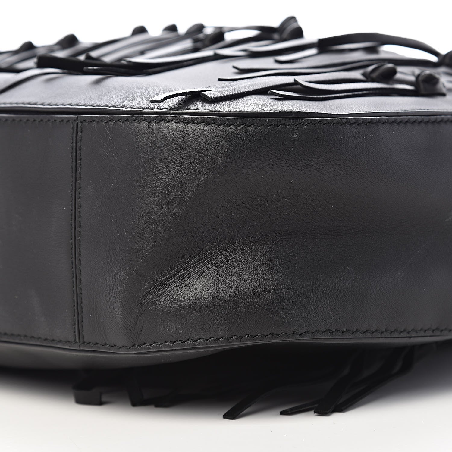 Bottega Veneta Nappa Intrecciato Fringe Large Brio Loop Hobo Black 8 of 11