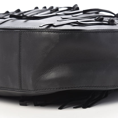 Bottega Veneta Nappa Intrecciato Fringe Large Brio Loop Hobo Black 8 of 11