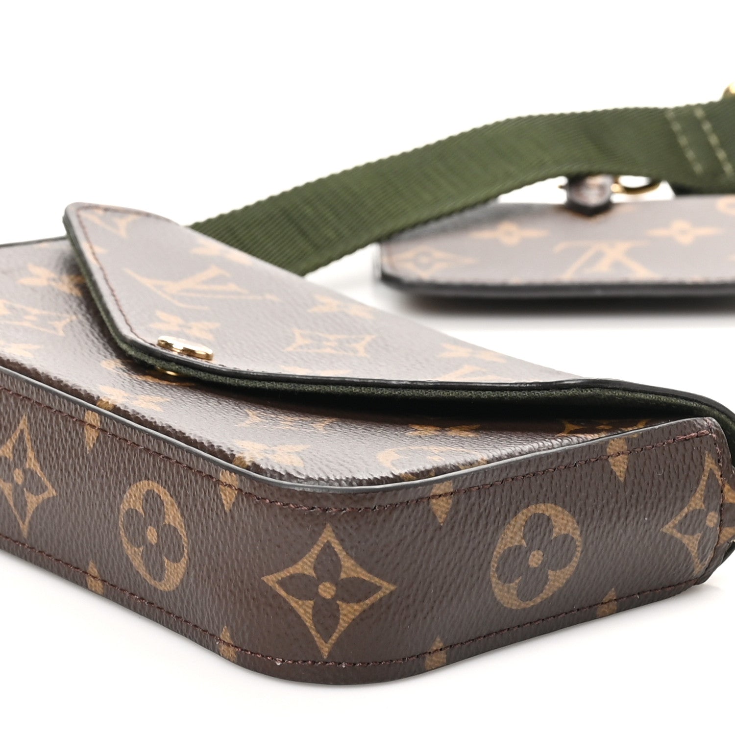 Louis Vuitton Monogram Felicie Strap & Go Kaki 9 of 10