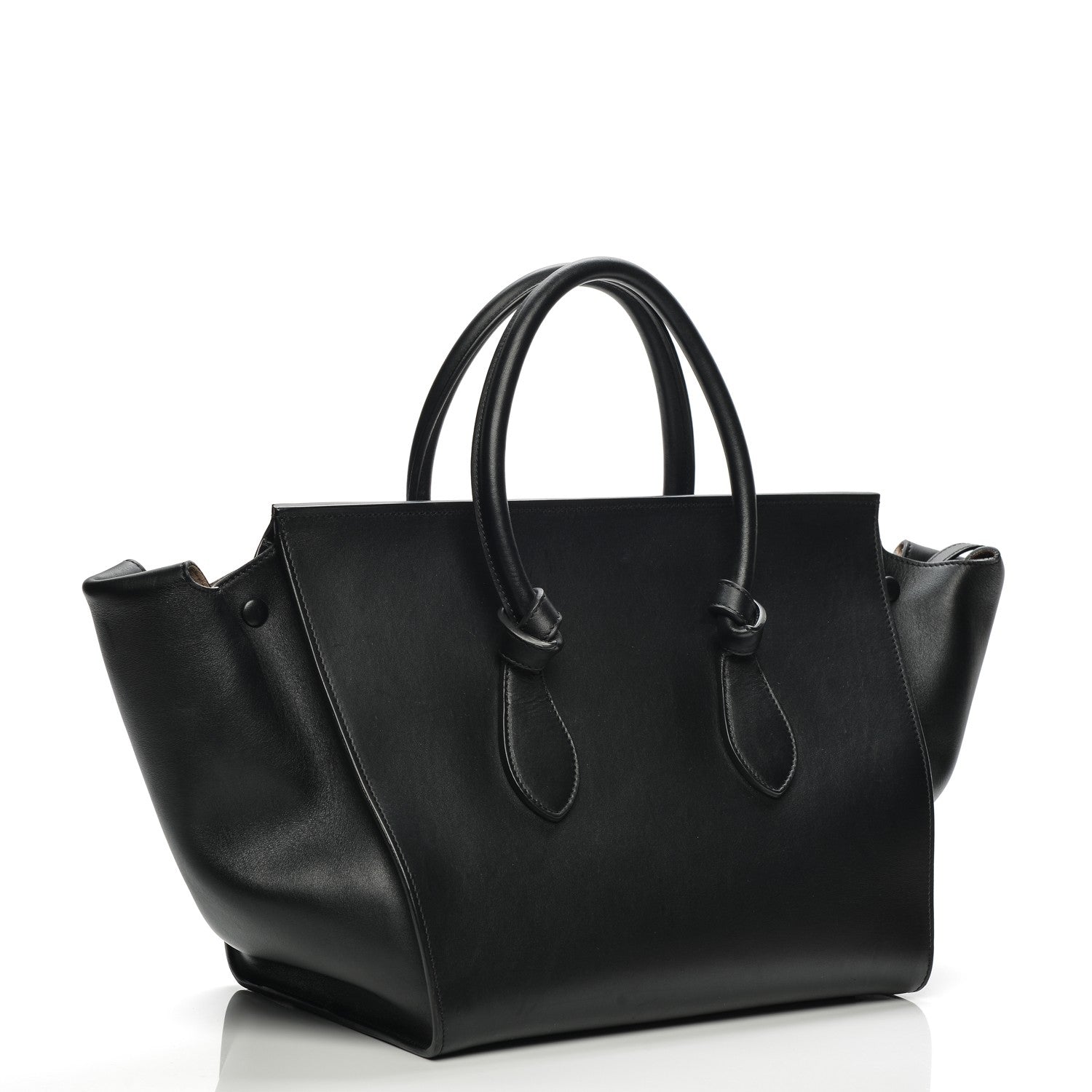 Celine Smooth Calfskin Large Tie Knot Tote Black 3 of 8