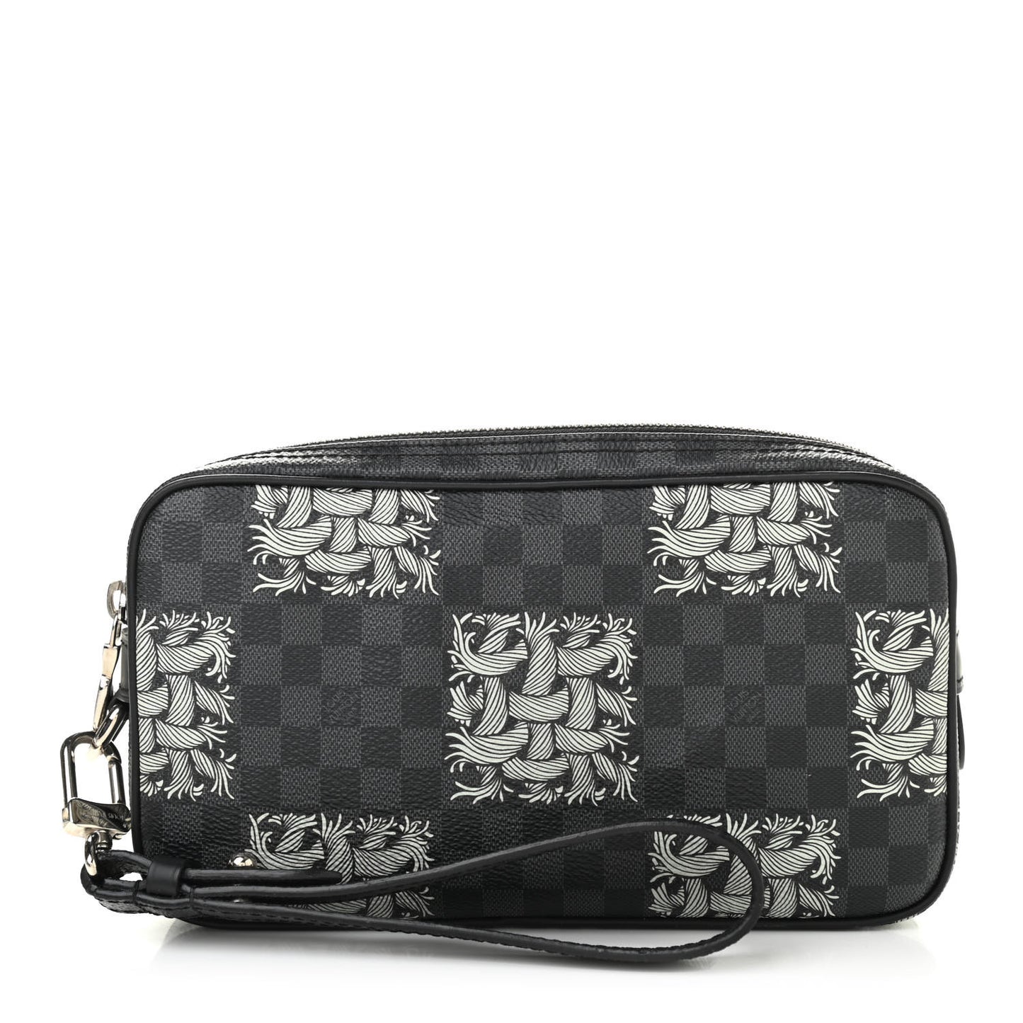 Damier Graphite Rope Pochette Volga White