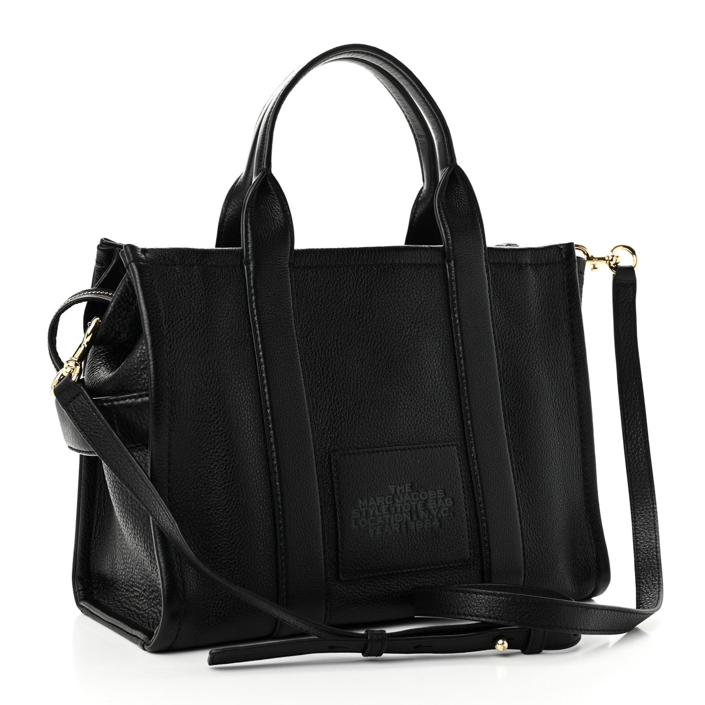 Grained Calfskin Medium The Tote Bag Black