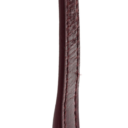 Saint Laurent Shiny Calfskin Matelasse Chevron Monogram Mini College Bag Deep Hot Wine 10 of 11