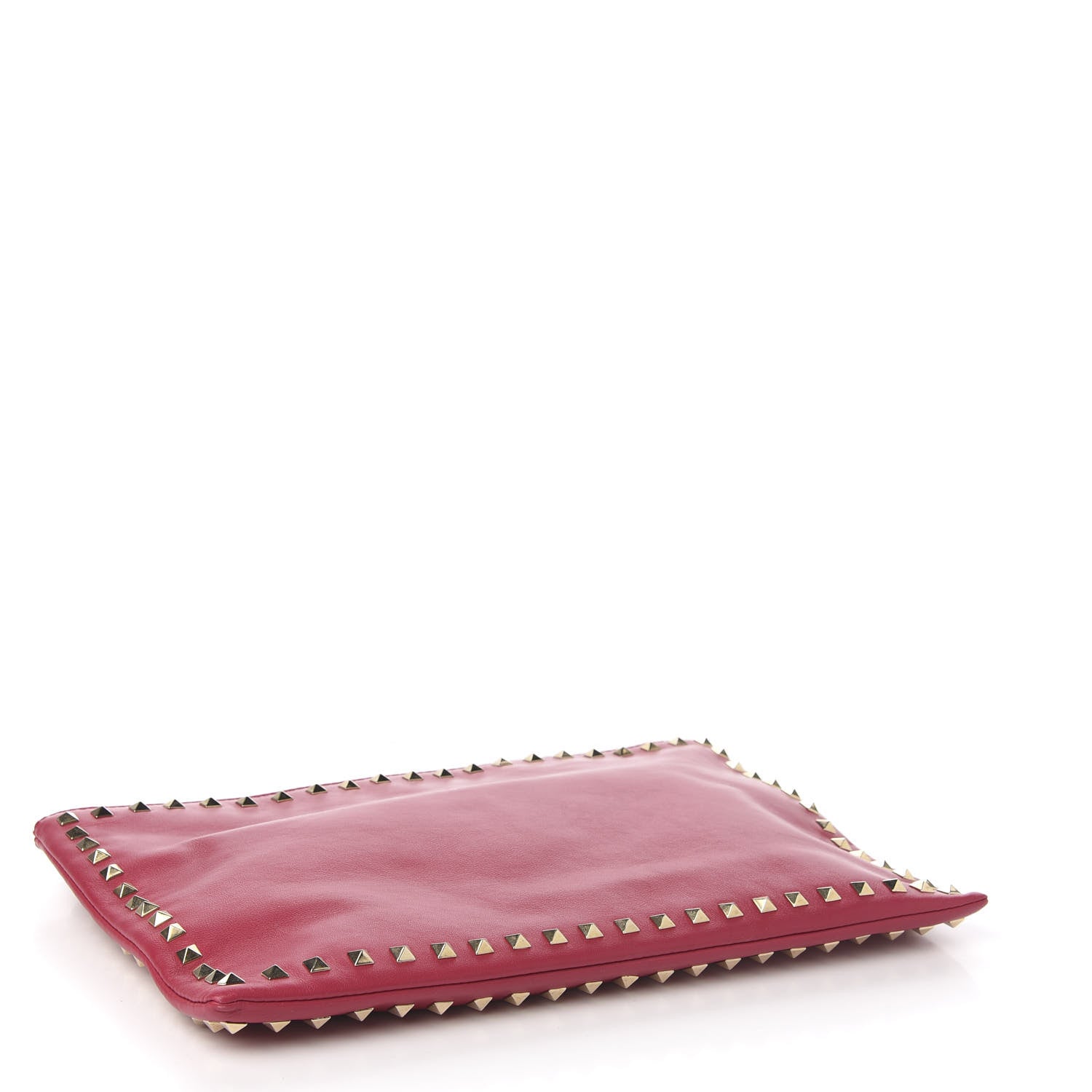 Valentino Garavani Vitello Large Rockstud Zip Wristlet Pouch Rosso Valentino 3 of 6