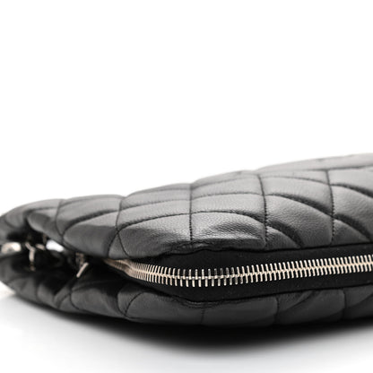Chanel Caviar Quilted Expandable Zip Shoulder Bag Black 10 of 11