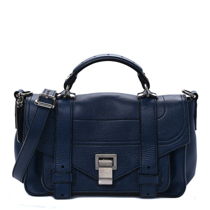 Proenza Schouler Lambskin Tiny PS1 Satchel Midnight 1 of 9