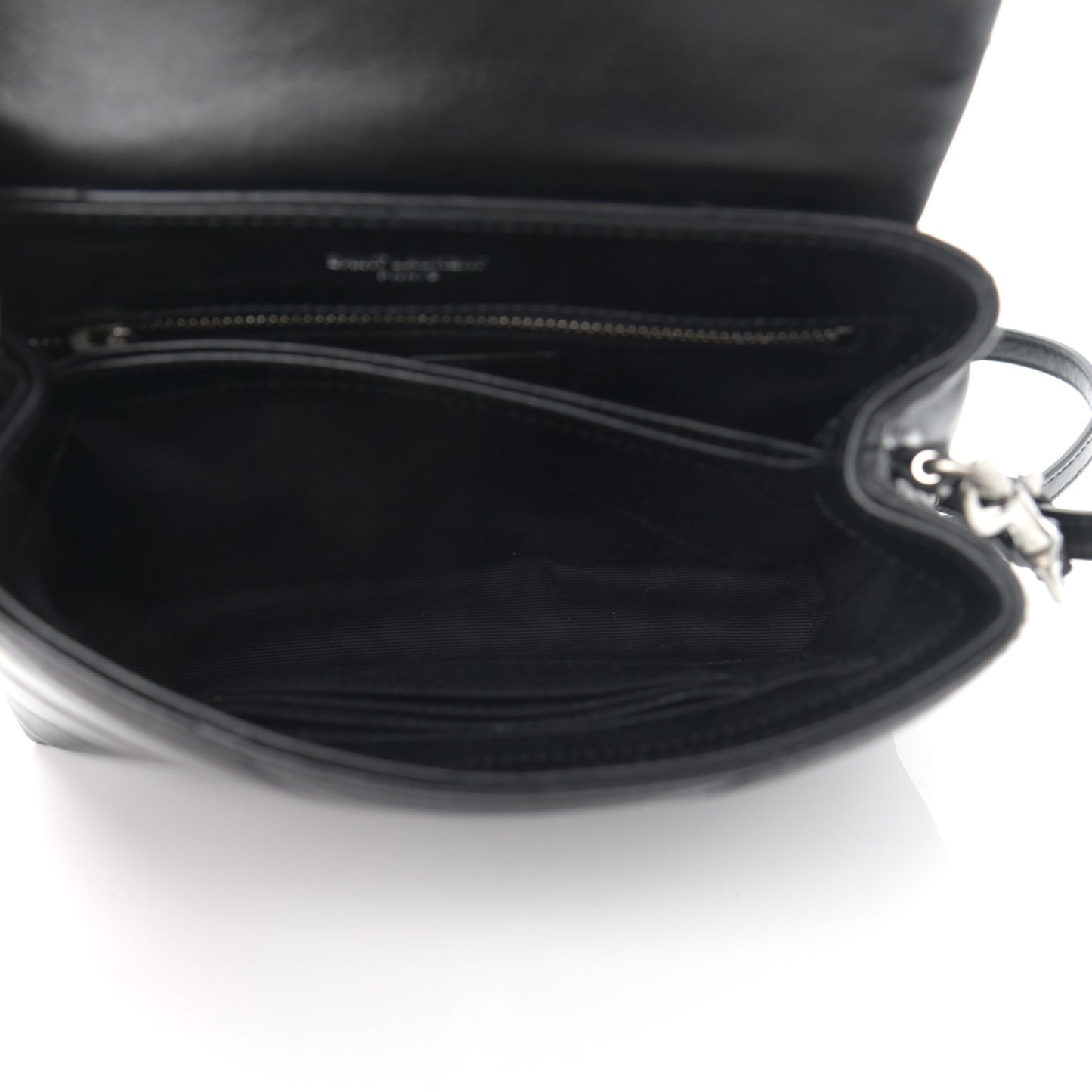 Calfskin Y Quilted Monogram Toy Loulou Crossbody Bag Black