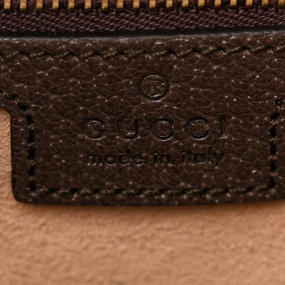 Gucci GG Supreme Monogram Textured Calfskin Web Medium Ophidia Shopping Tote Beige Ebony New Acero 6 of 12