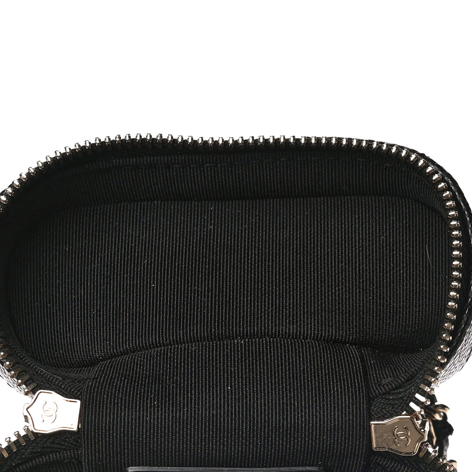Chanel Caviar Quilted Small Handle With Care Vanity Case With Chain Black 5 of 7