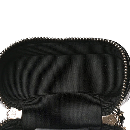 Chanel Caviar Quilted Small Handle With Care Vanity Case With Chain Black 5 of 7