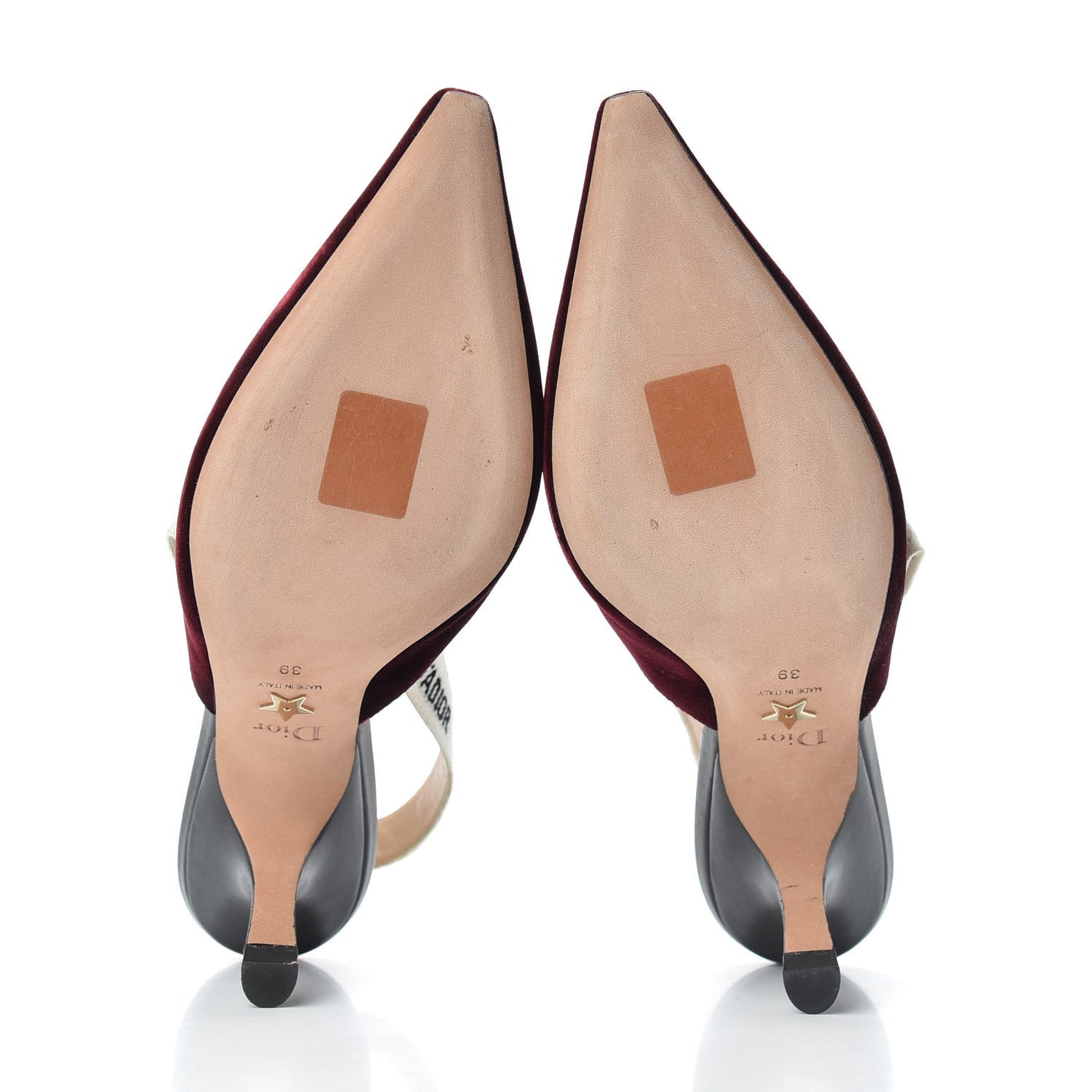 Velvet Ribbon J'Adior Slingback 65mm Pumps 39 Deep Amaranth