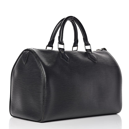 Louis Vuitton Epi Speedy 30 Black 3 of 26