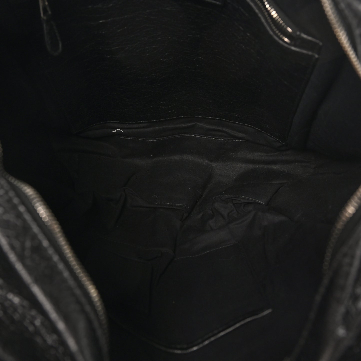 Agneau Medium Bazar Shopper Tote Black