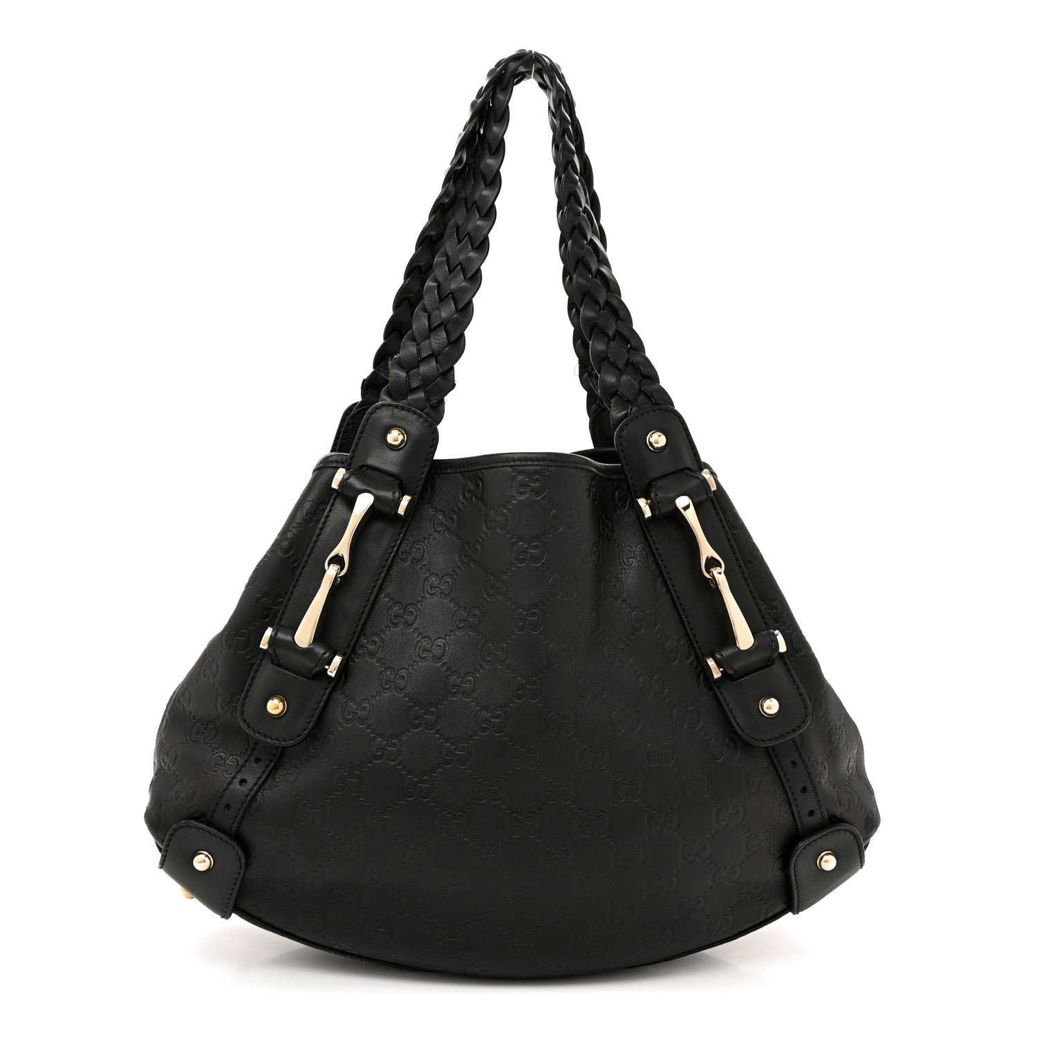 Gucci Guccissima Small Pelham Shoulder Bag Black 1 of 15