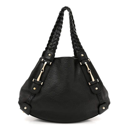 Gucci Guccissima Small Pelham Shoulder Bag Black 1 of 15