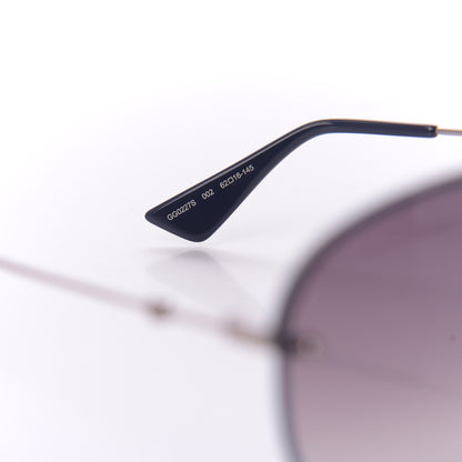 Gucci Metal Glitter Aviator Sunglasses G0227S Blue Silver 6 of 8
