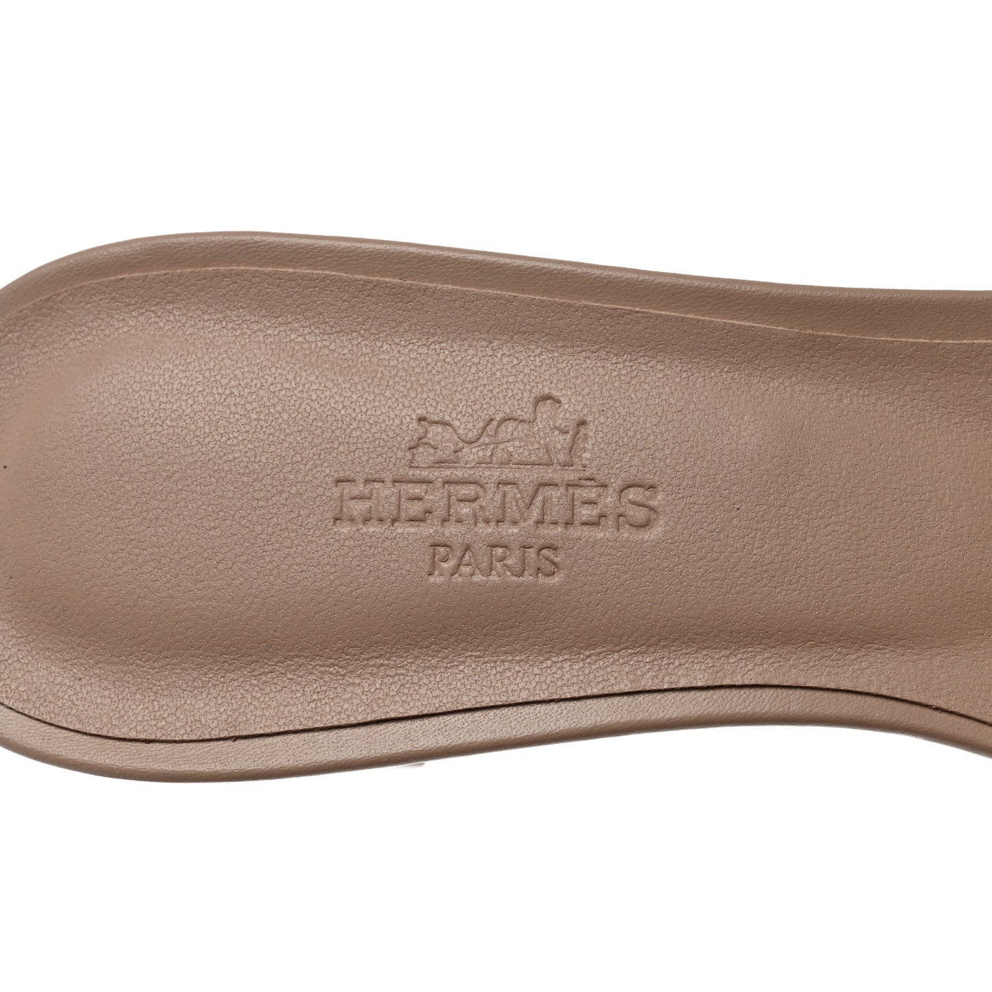 Calfskin Oasis Sandals 35 Beige Nude