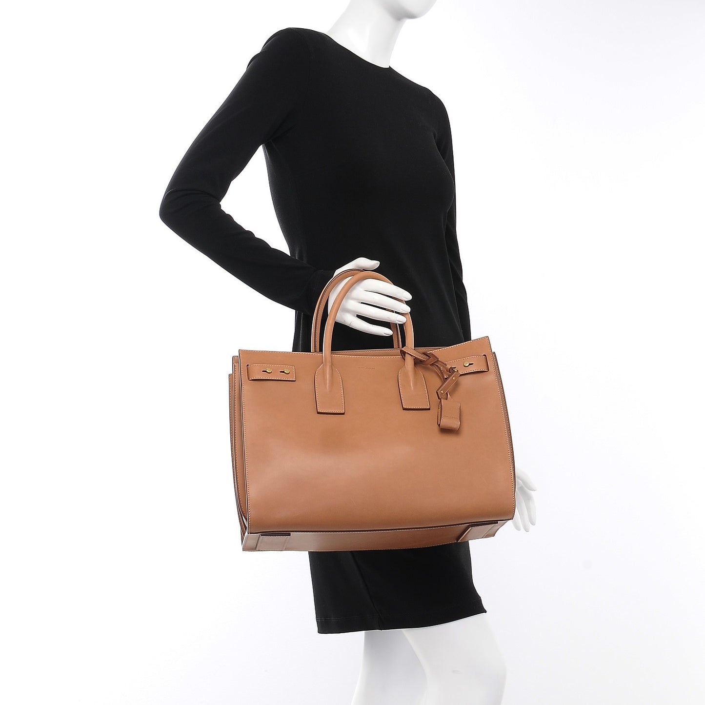 Smooth Calfskin Medium Supple Sac De Jour Brown