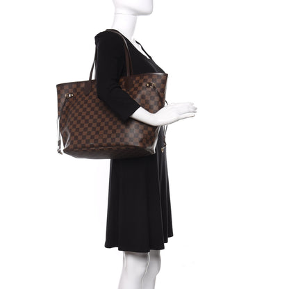 Louis Vuitton Damier Ebene Neo Neverfull MM Rose Ballerine 2 of 9