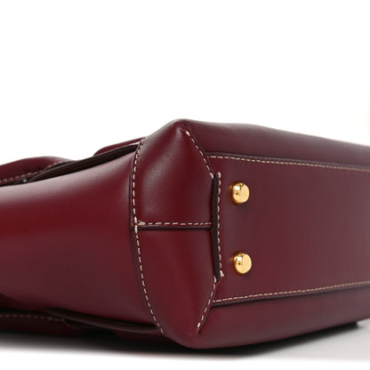 Bottega Veneta Calfskin Mini Maxi Intrecciato Arco Burgundy 10 of 11