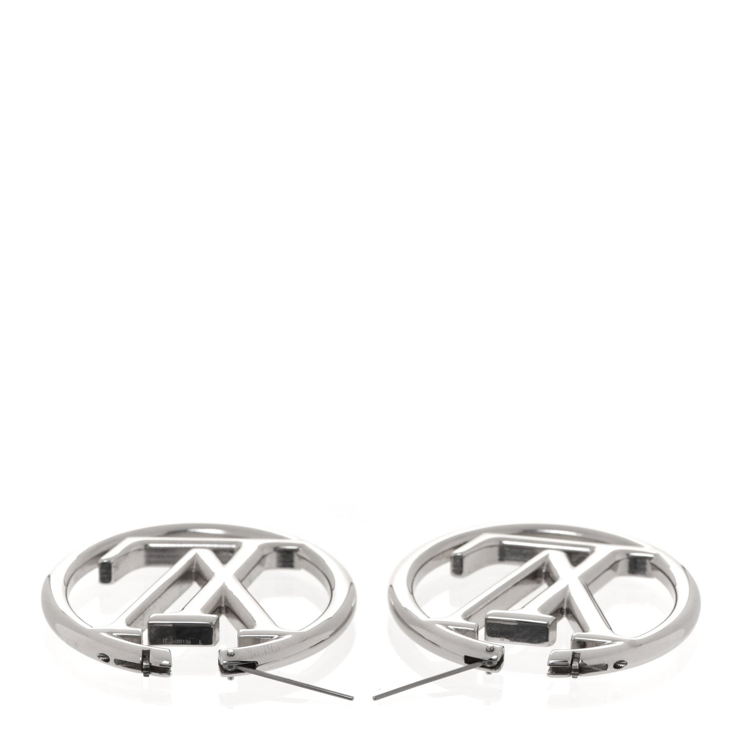 Palladium Louise Hoop Earrings Silver