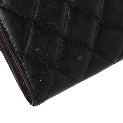 Chanel Lambskin Quilted Compact French Flap Wallet Black 11 of 11