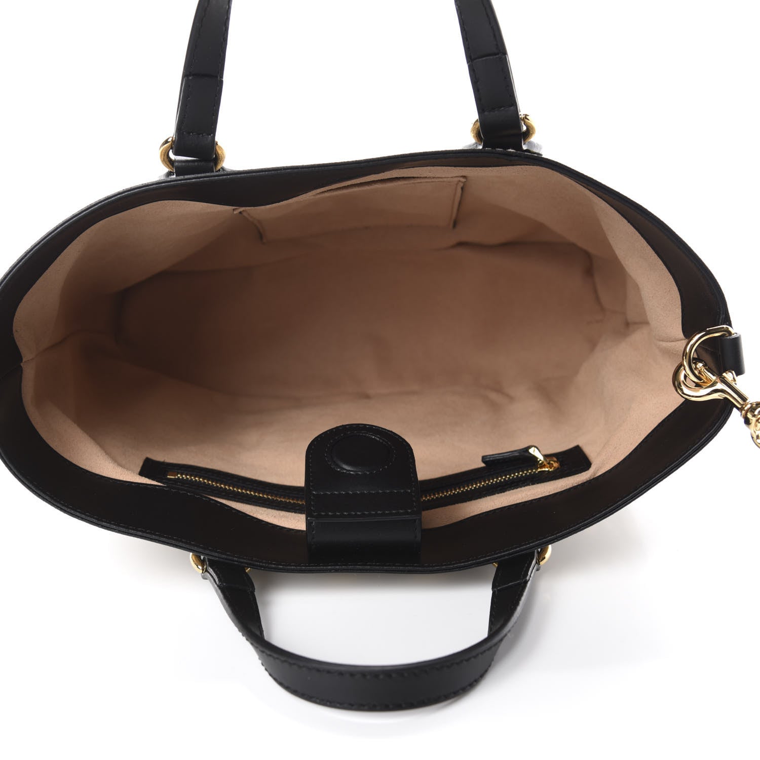 Gucci Soft GG Supreme Monogram Bees Small Crossbody Tote Beige Oro Black 5 of 10