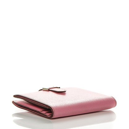 Hermes Epsom Bearn Compact Wallet Pink 4 of 10