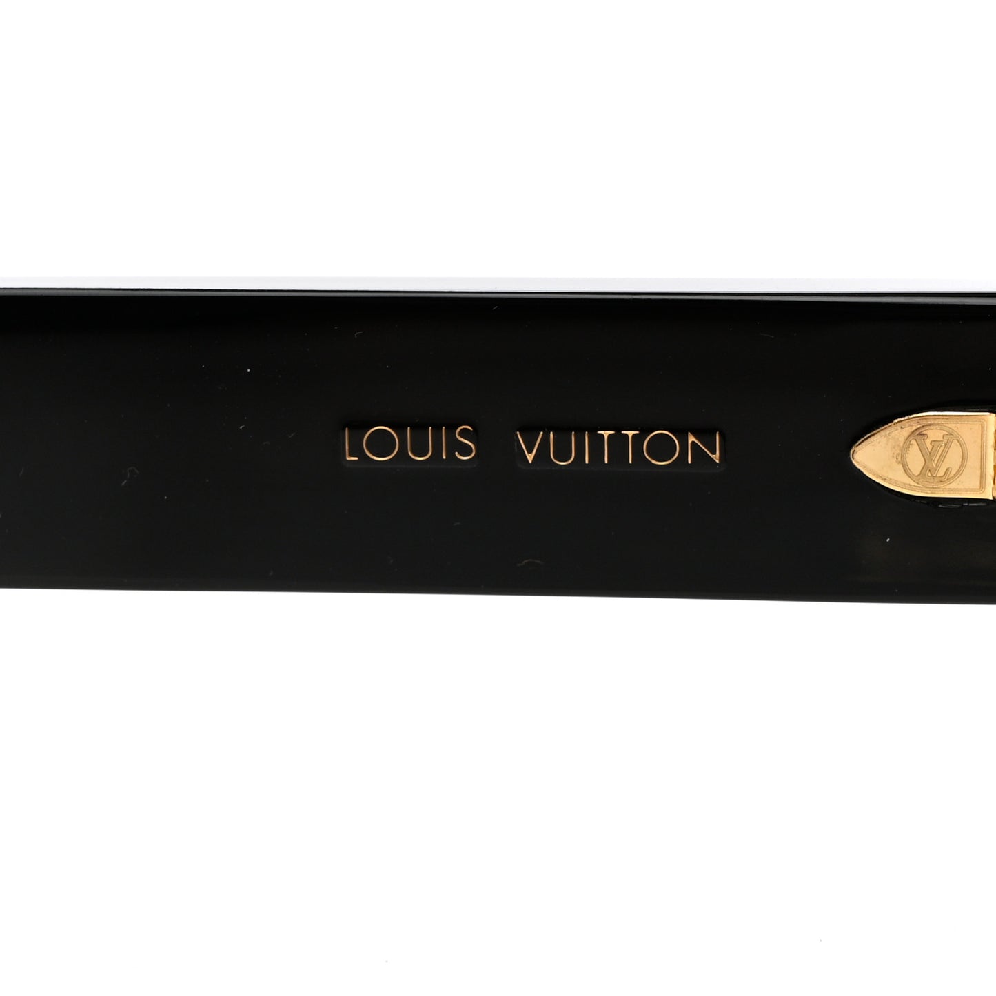 Acetate LV Moon Rectangle Sunglasses Z1653W Black