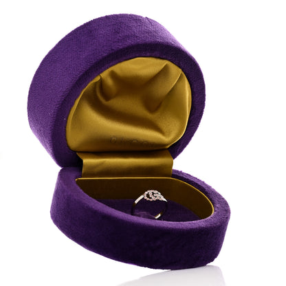 Gucci 18K White Gold Pink Topaz Running G Ring 53 6.25 7 of 7