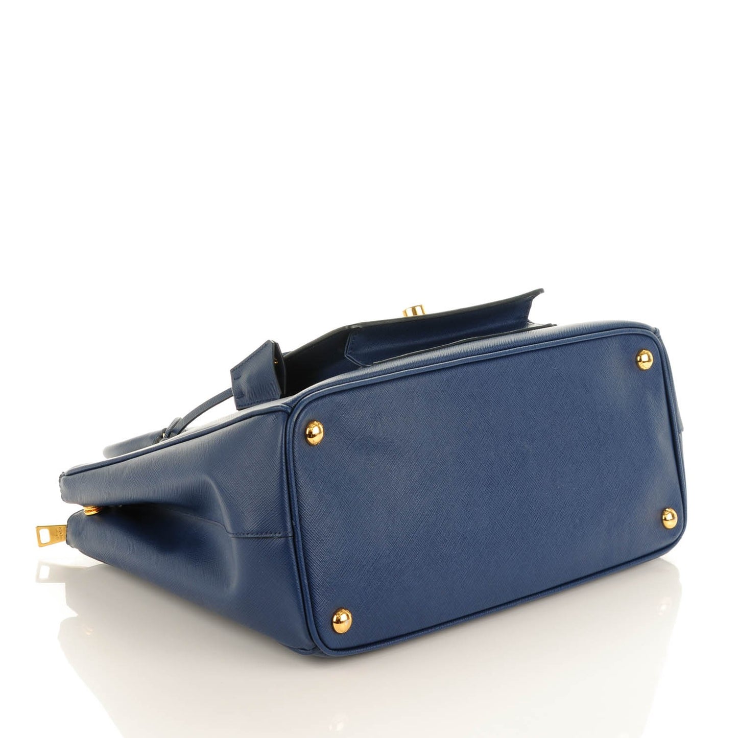 Saffiano Lux Galleria Front Pocket Tote Bluette Cobalto
