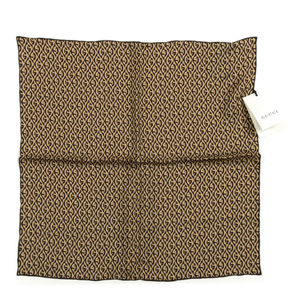 Gucci Silk G Rhombus Scarf Beige Brown 1 of 3