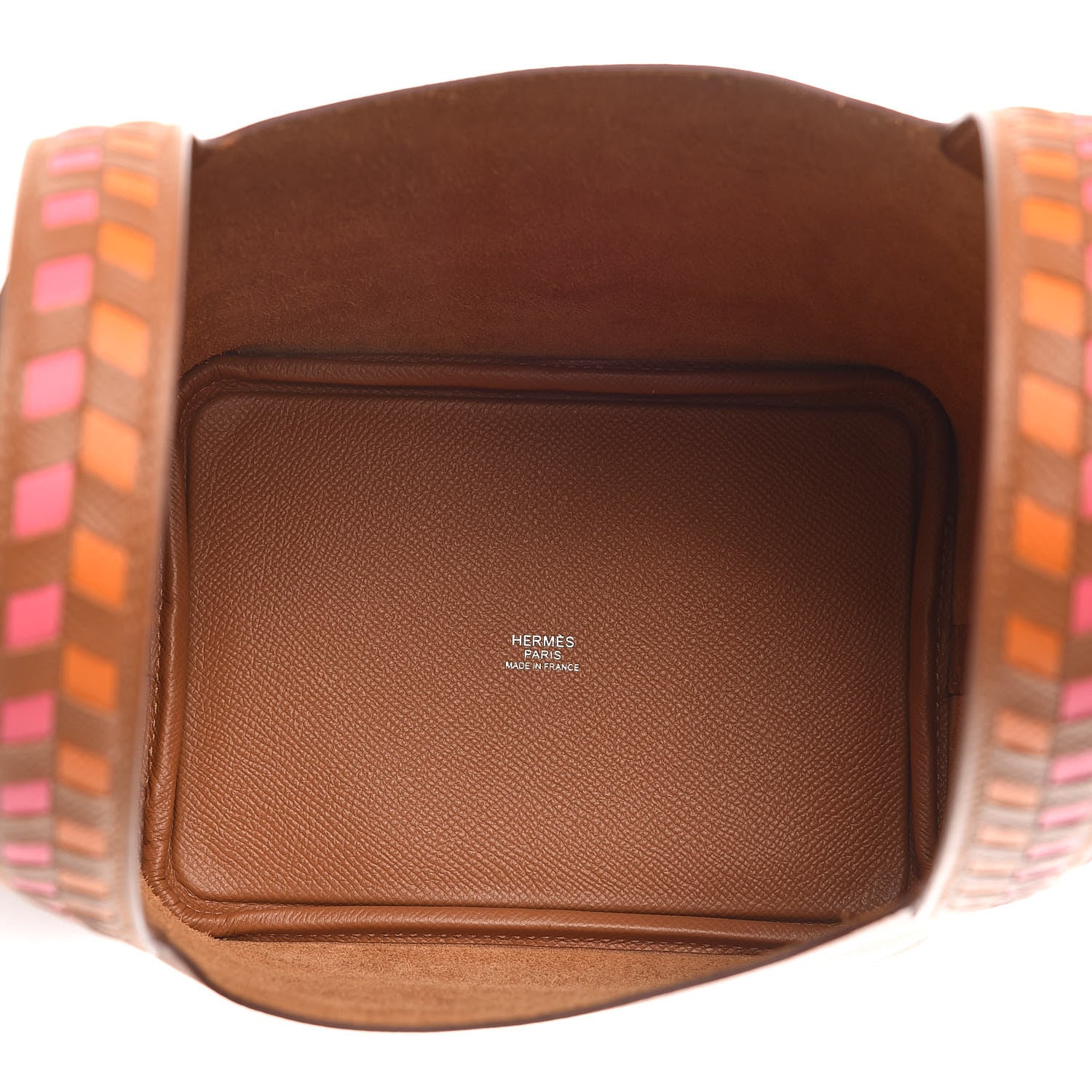 Hermes Epsom Tressage De Cuir Picotin Lock 18 PM Abricot Rose Azalee Gold 5 of 7