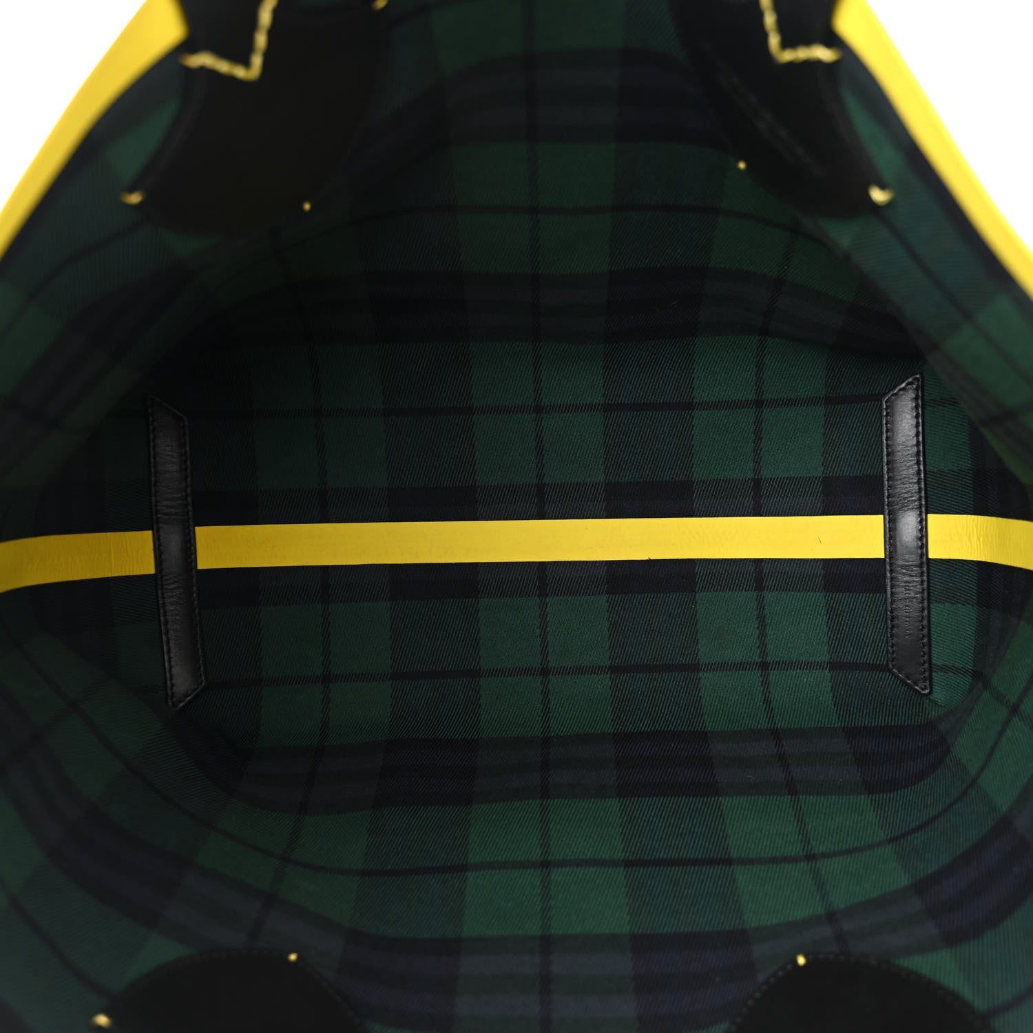 Burberry Vintage Check Medium The Giant Reversible Tote Racing Green Cobalt Blue 8 of 17