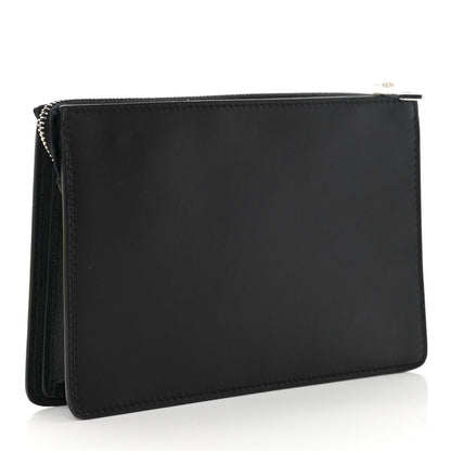 Fendi Calfskin Faces Slim Clutch Black Multicolor 3 of 9