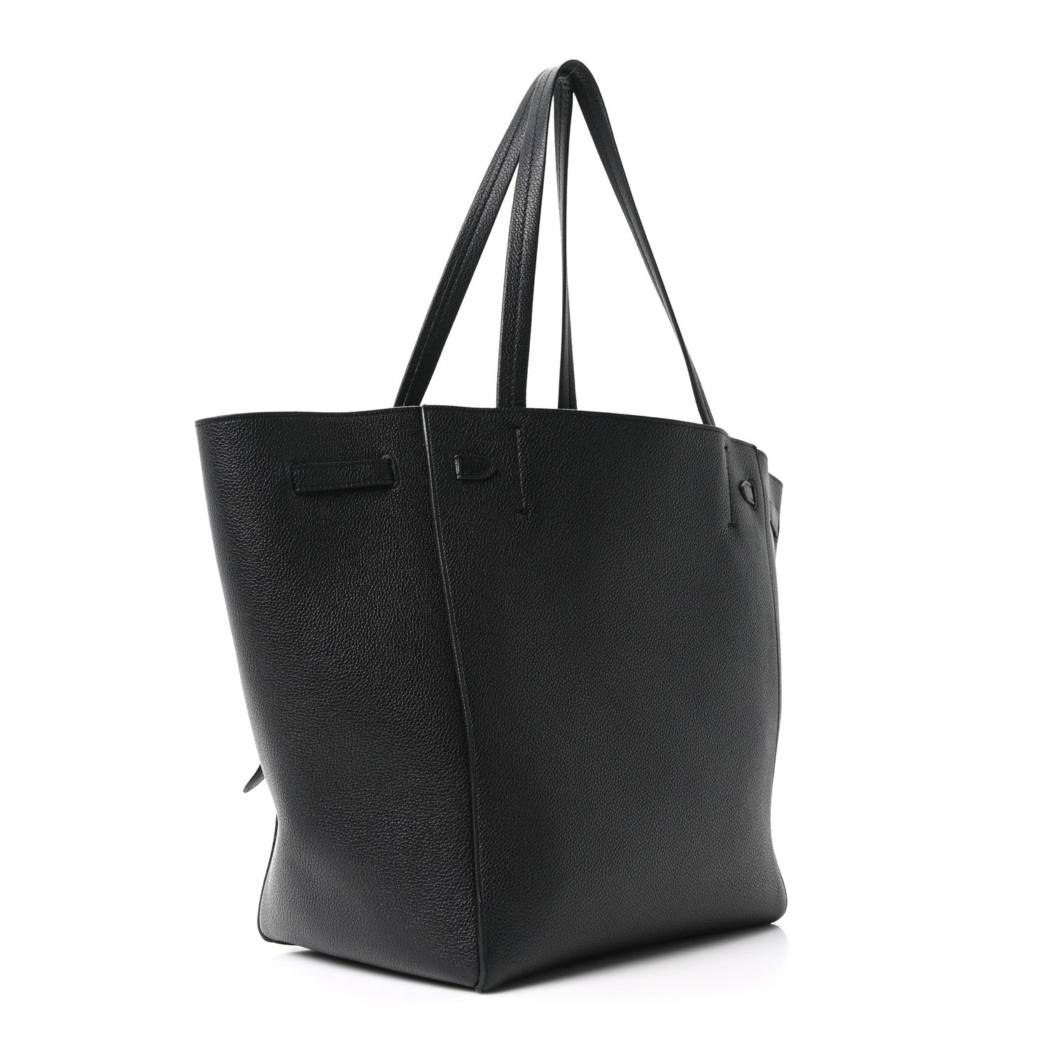 Celine Soft Grained Calfskin Small Belt Cabas Phantom Black 3 of 10