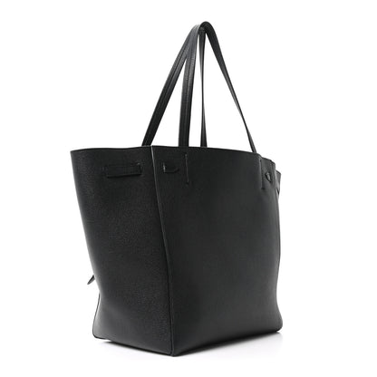 Celine Soft Grained Calfskin Small Belt Cabas Phantom Black 3 of 10