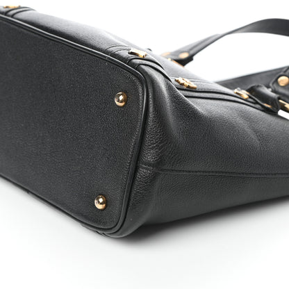 MCM Grained Calfskin Mini Tote Black 9 of 9