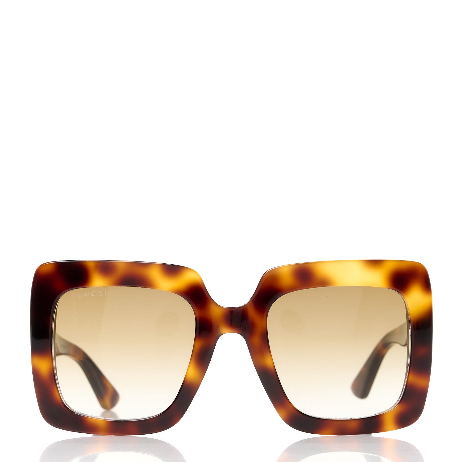 Gucci Acetate Oversize Sunglasses GG0328S Havana Brown 2 of 8