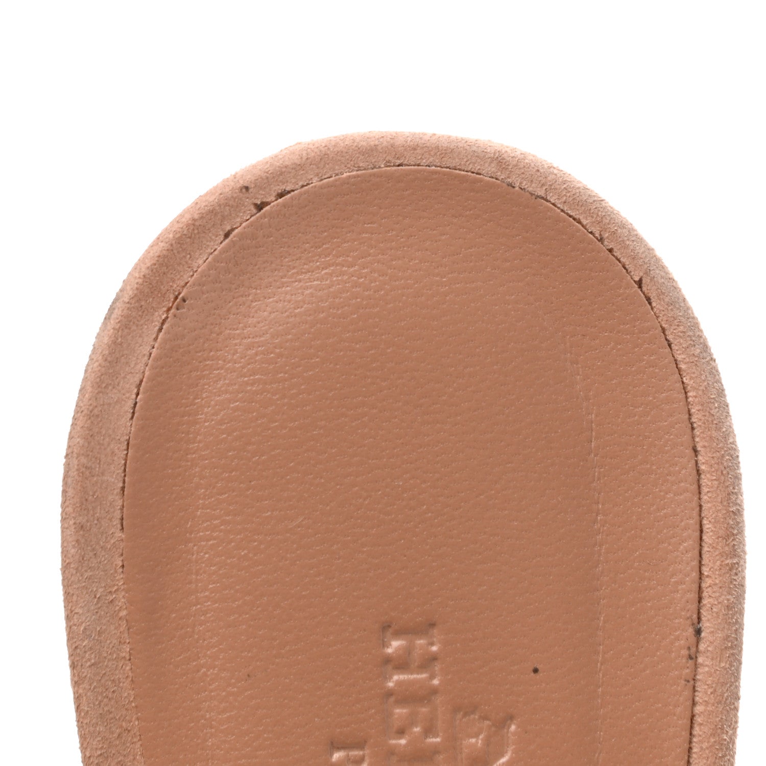 Hermes Suede Goatskin Crystal Oasis Sandals 36.5 Rose Nude 9 of 10