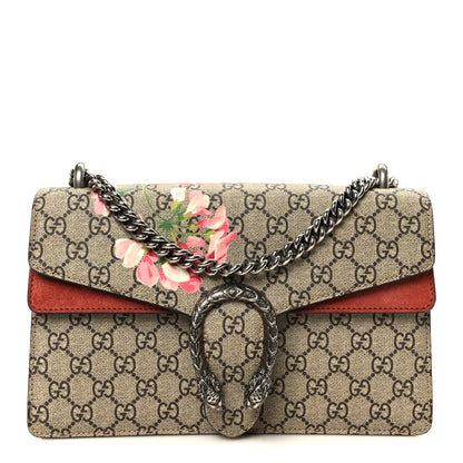 Gucci GG Supreme Monogram Blooms Small Dionysus Shoulder Bag Beige Multicolor Dry Rose 1 of 10