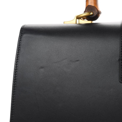 Gucci Calfskin Bamboo Web Large Dionysus Top Handle Bag Black Bright Evergreen Hibiscus Red 15 of 16