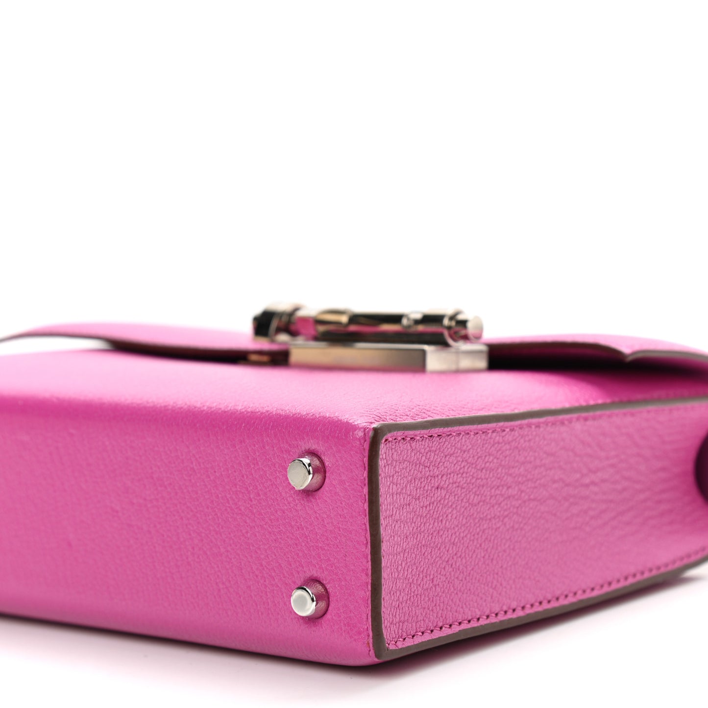 Chevre Mysore Mini Verrou Chaine Bag Magnolia