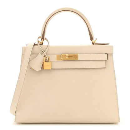 Hermes Epsom Kelly Sellier 28 Craie 1 of 12