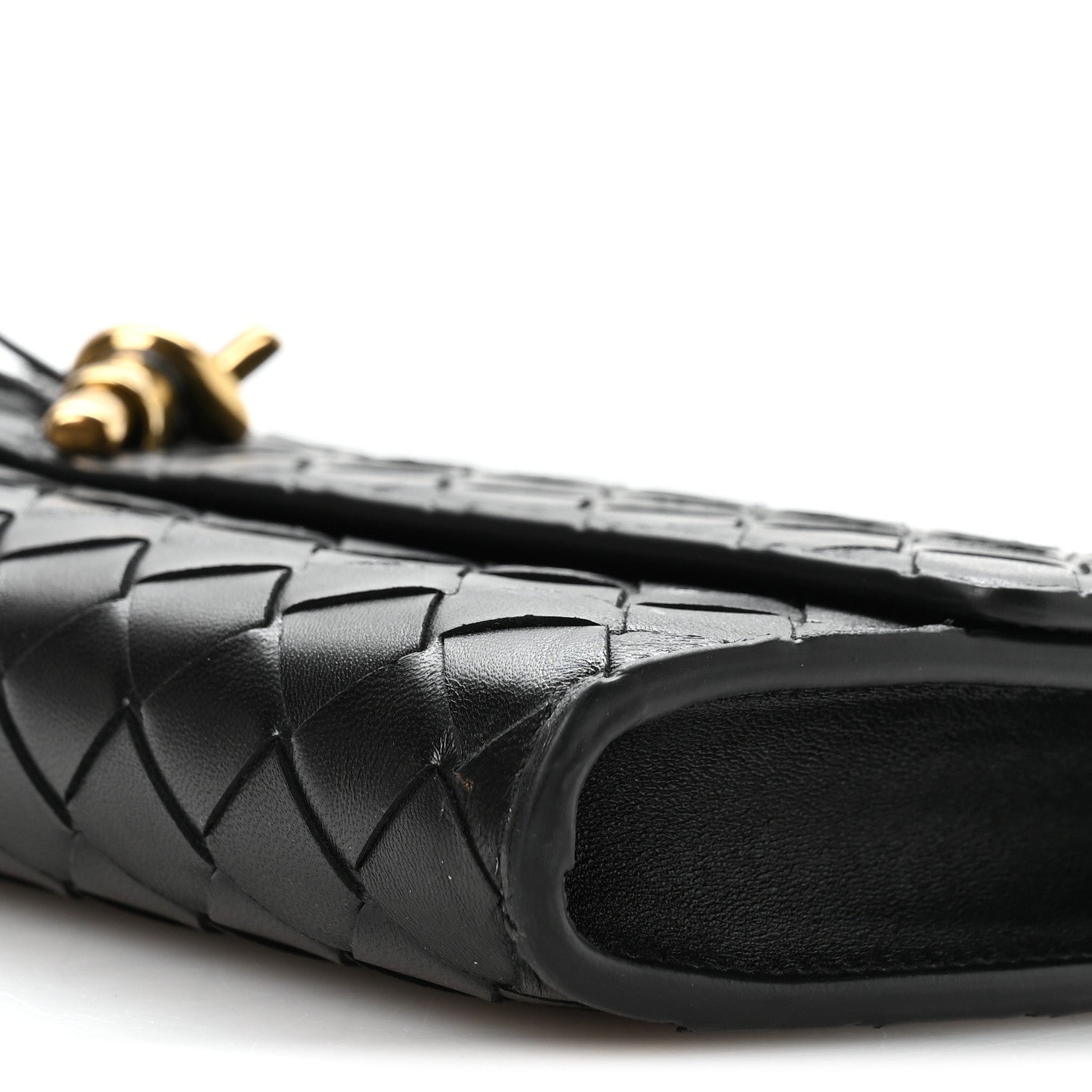 Bottega Veneta Nappa Intrecciato Long Andiamo Top Handle Clutch Black 10 of 10