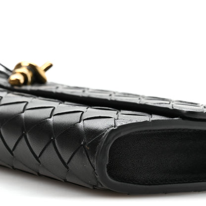 Bottega Veneta Nappa Intrecciato Long Andiamo Top Handle Clutch Black 10 of 10